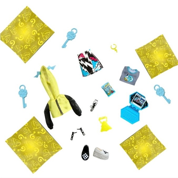 Monster High®: Skulltimate Secrets Neon Frights Frankie Stein™ Doll w/Locker-New - Picture 8 of 9